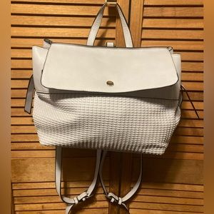 Urban Expression Cloud Gray Vegan Leather Bag/Backpack
